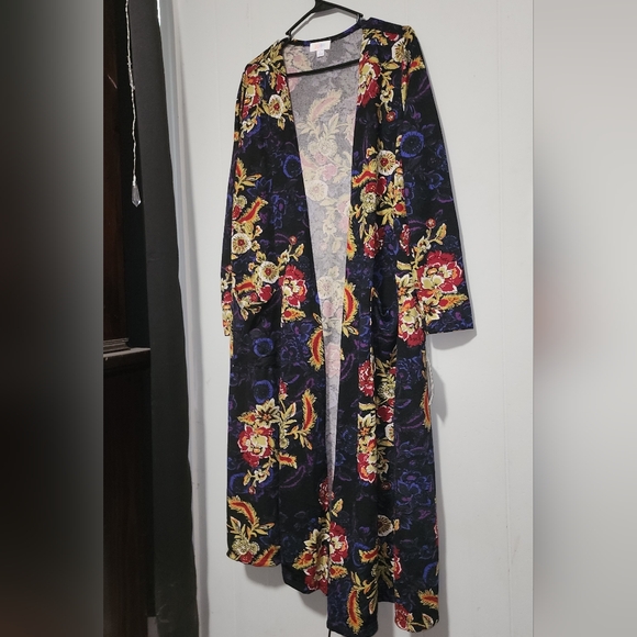 LuLaRoe NWT Gorgeous Floral Duster - Picture 13 of 14